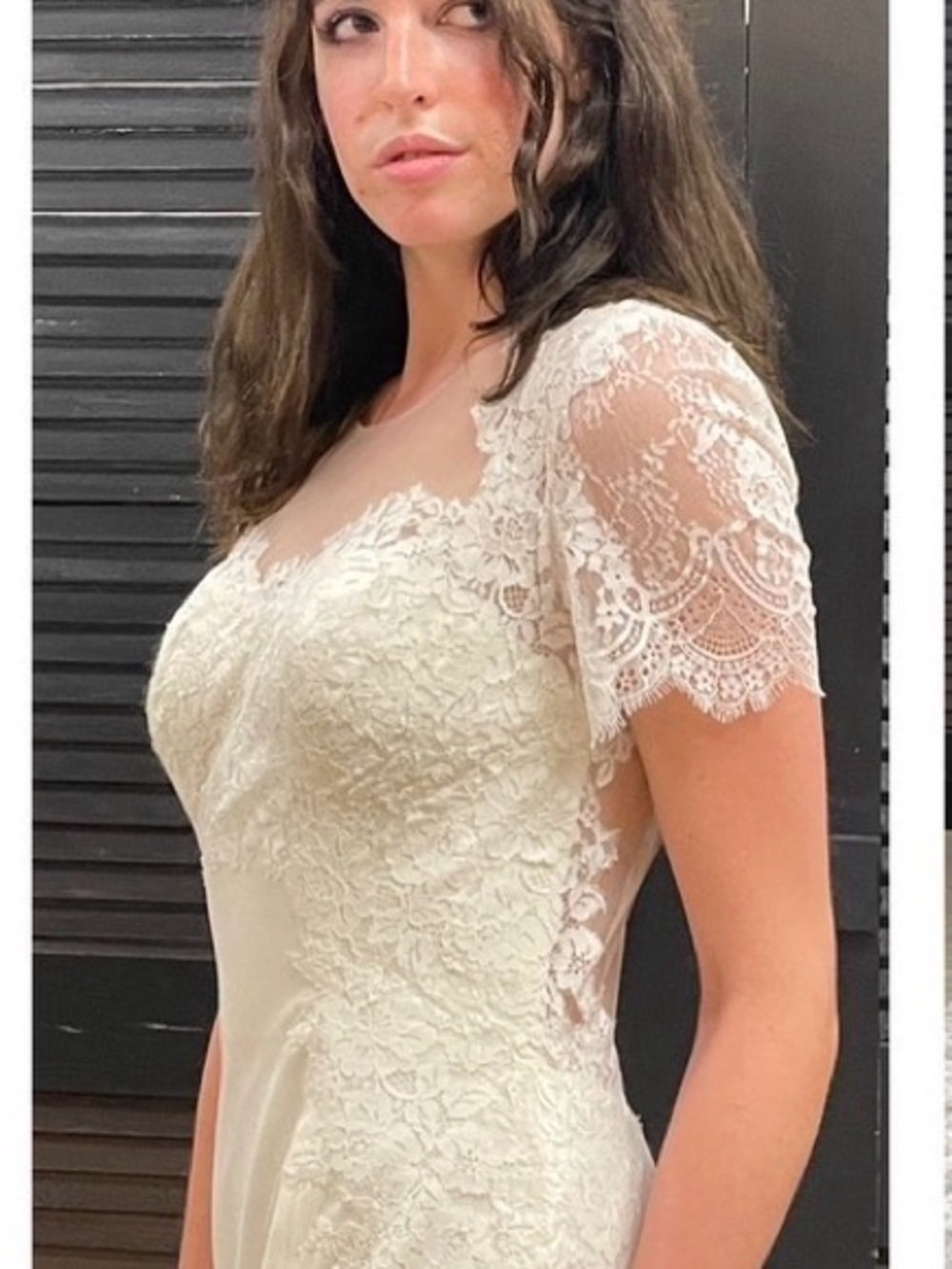 Elegant Lace-Detail Ivory Women’s Bridal Dress - Picture 2 of 6
